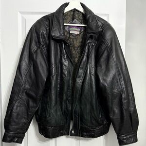 HEMINGWAY COLLECTION Vintage Leather Zip-Up Coat with 3M Insulate
